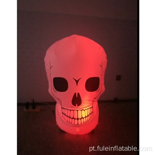 Caveira inflável de Halloween para decoração